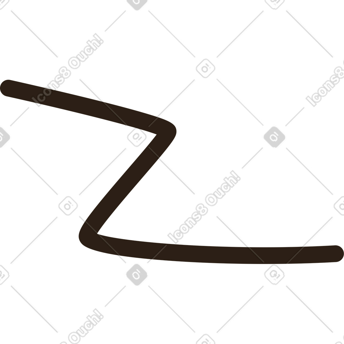 Dekorlinie-Illustration im Plain-Stil als Download in PNG, SVG