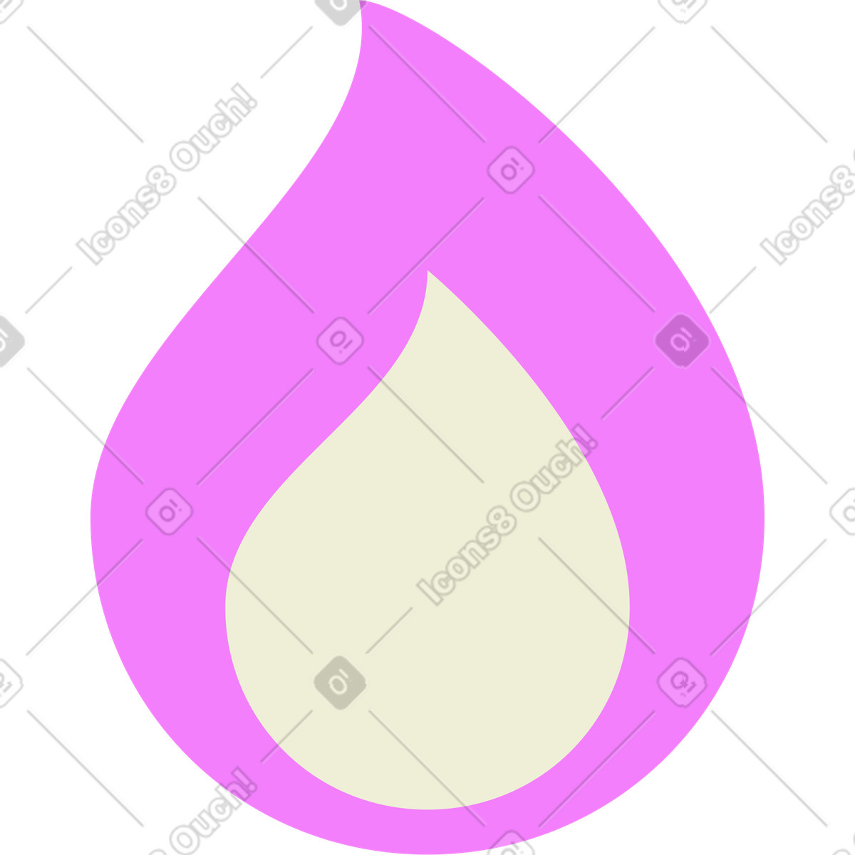Fire icon illustration in Cubes style download in PNG, SVG