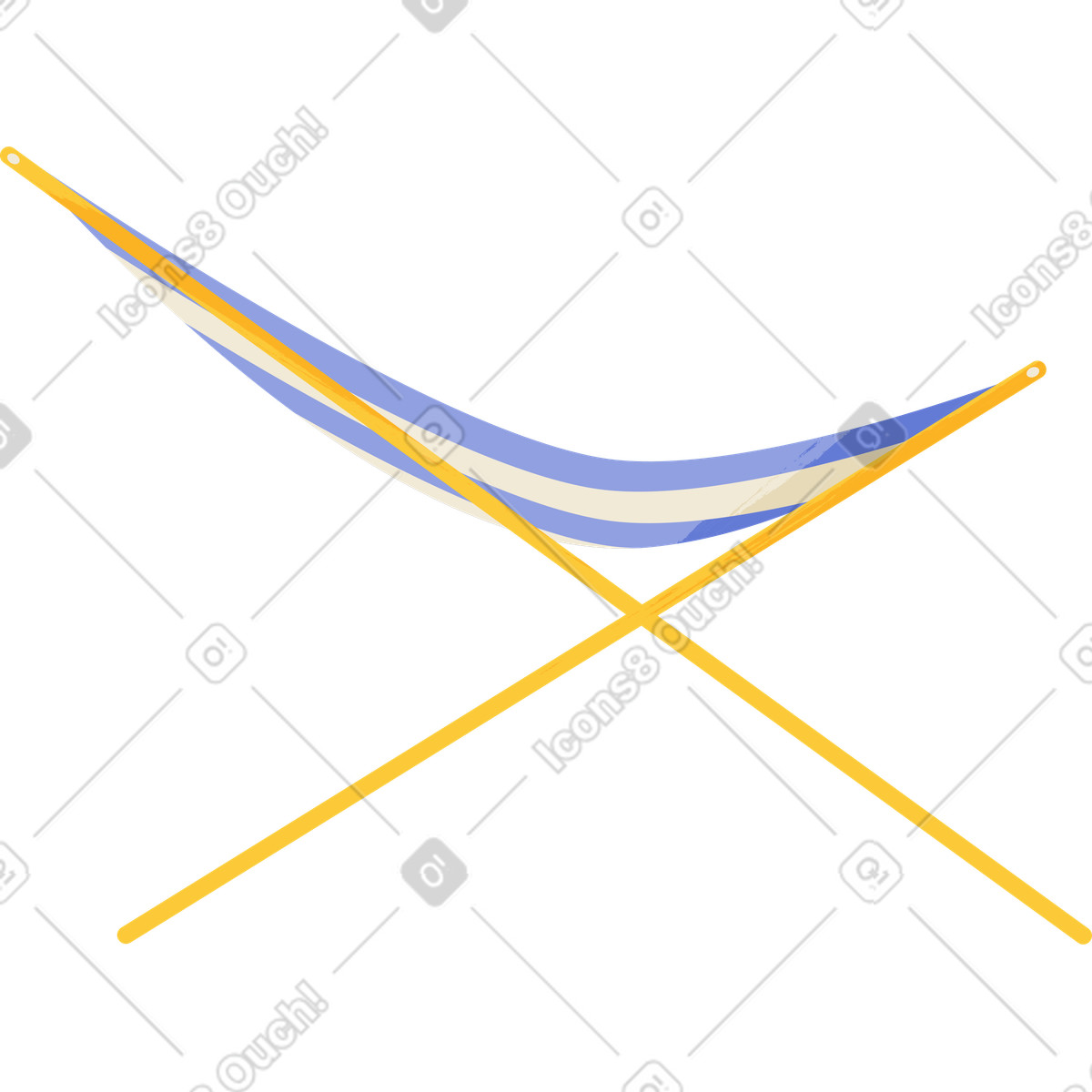 Ilustração de Rede cadeira dobrável em no estilo Juicy para baixar em PNG, SVG