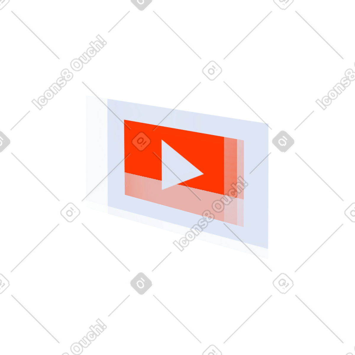 Иллюстрация Youtube logo в стиле Dynamic — скачать в форматах PNG, SVG