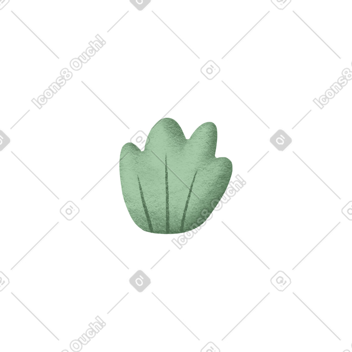 Grass-Illustration im Woolly-Stil als Download in PNG, SVG