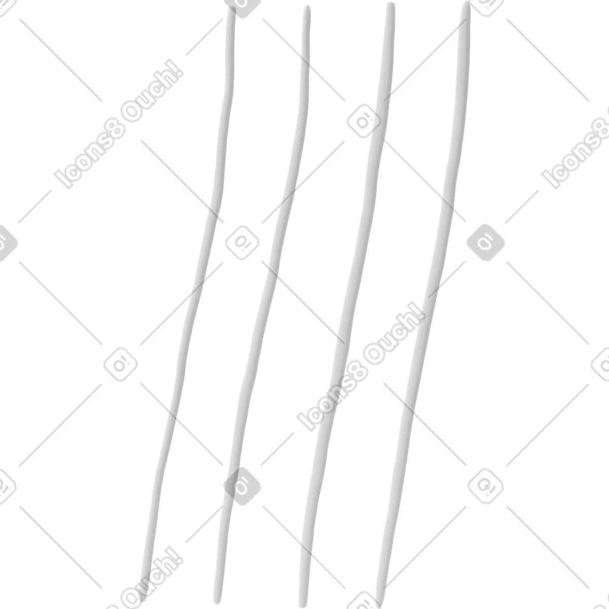 Strisce bianche verticali inclinate a destra illustrazione in stile 3D Stripy scarica in PNG, SVG