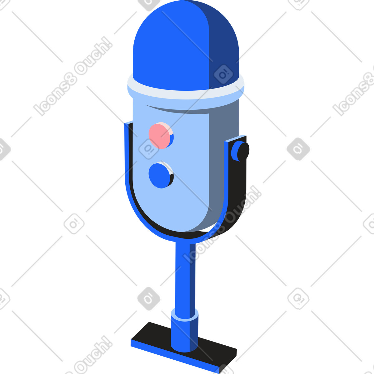 Иллюстрация Микрофон в PNG и SVG