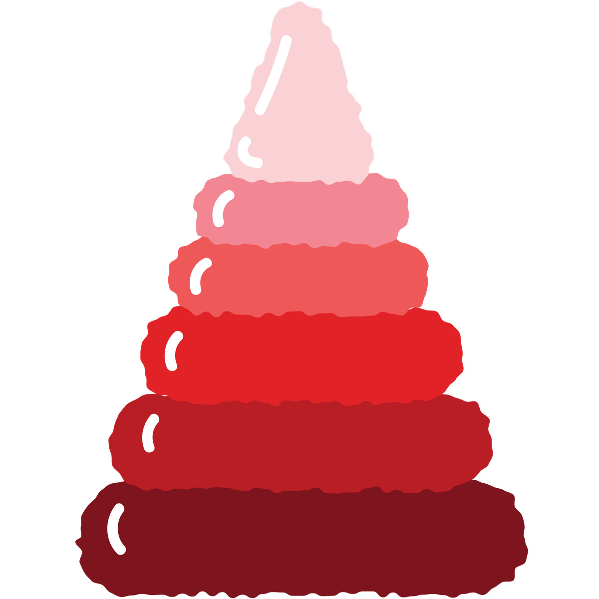 Cherry 스타일의 Red pyramid toy 일러스트레이션 PNG, SVG 다운로드