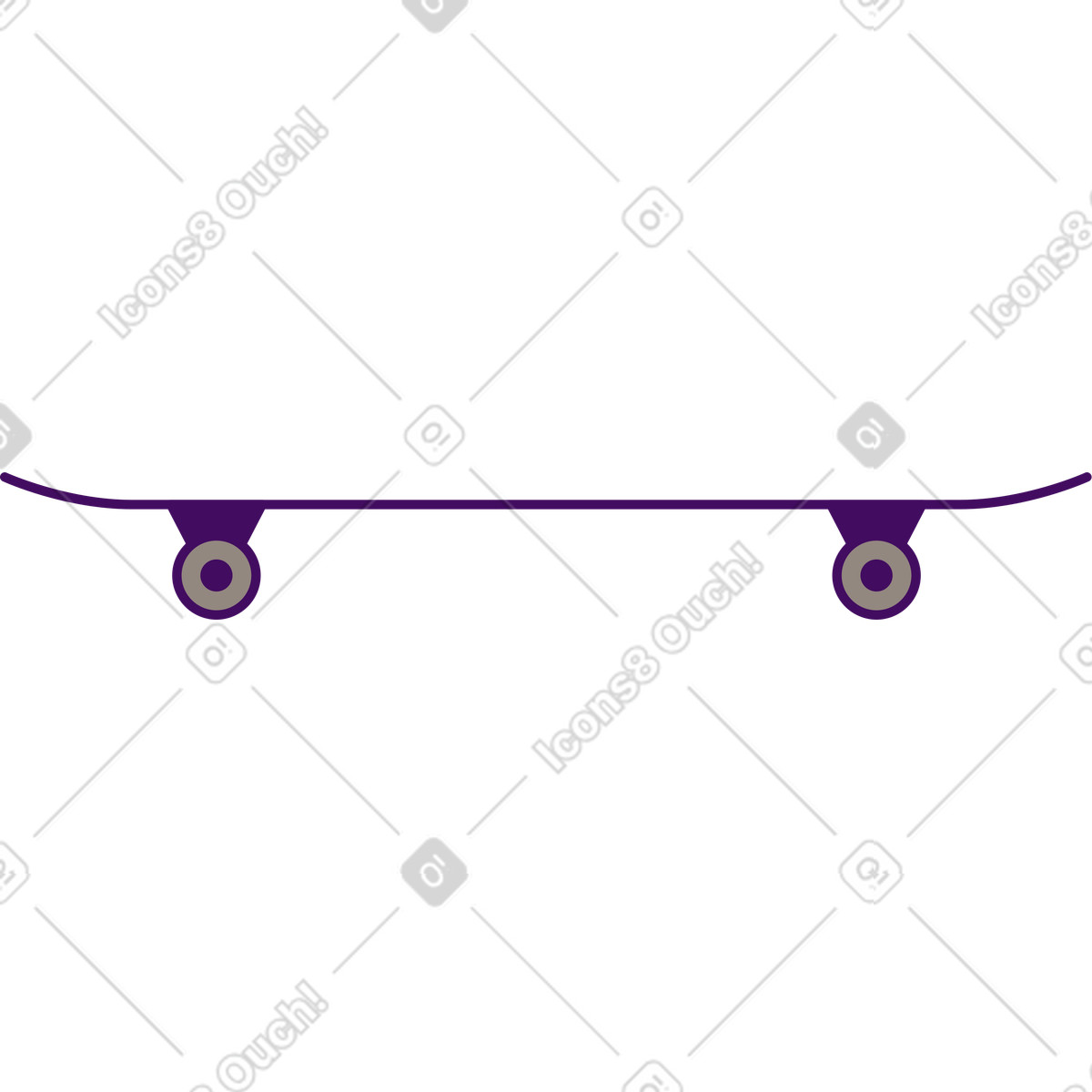Ilustração de Skate em no estilo Simplistic para baixar em PNG, SVG