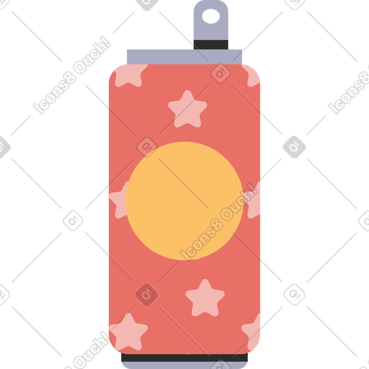 下载 Marginalia 风格的 Alcohol can 插画，支持 PNG、SVG 格式