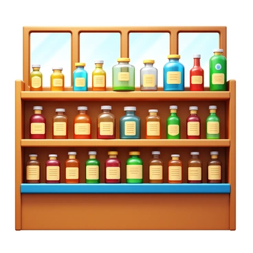 Rows of medicine bottles in various shapes and sizes lining the wooden shelves of a quaint pharmacy. The bottles are filled with colorful liquids, reflecting shades of amber, green, and blue. Each bottle has a neatly labeled paper tag, displaying names and dosage instructions. The shelves are well-organized, creating a sense of order. Soft light filters through the large windows, casting gentle shadows across the bottles. The pharmacy has a warm and inviting atmosphere, with the scent of herbs and essential oils lingering in the air.