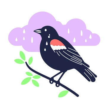 Red winged blackbird