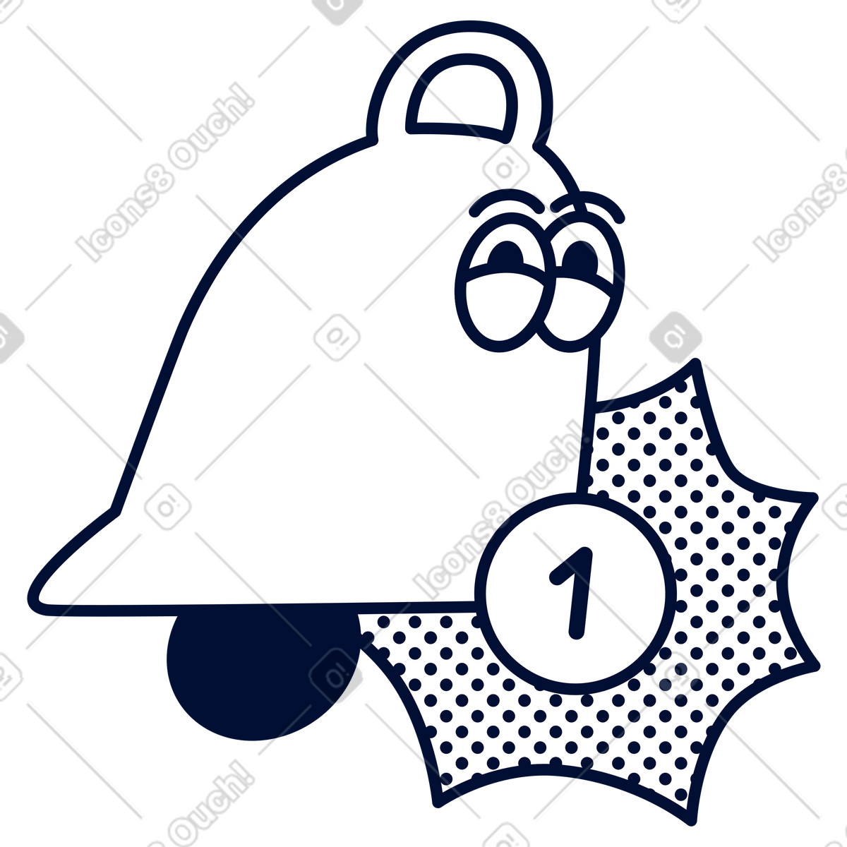 New Alert, System notification, Message reminder illustration in Blink style download in PNG, SVG