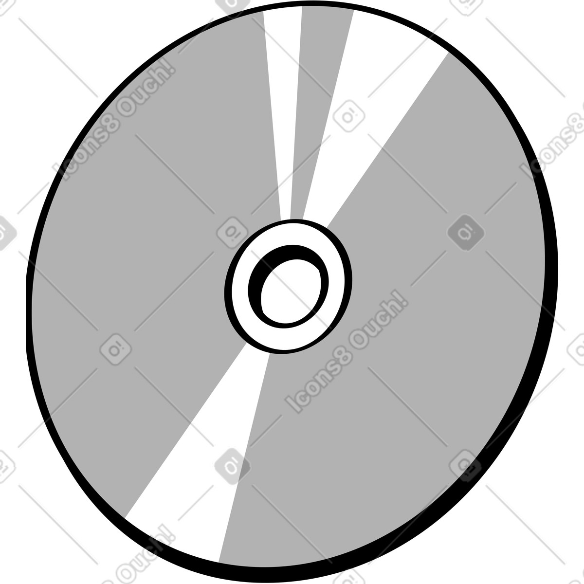 Disco per computer illustrazione in stile Looney scarica in PNG, SVG