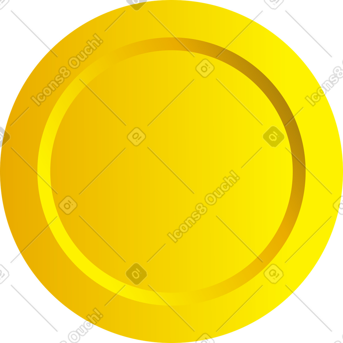 Münze-Illustration im Silky-Stil als Download in PNG, SVG