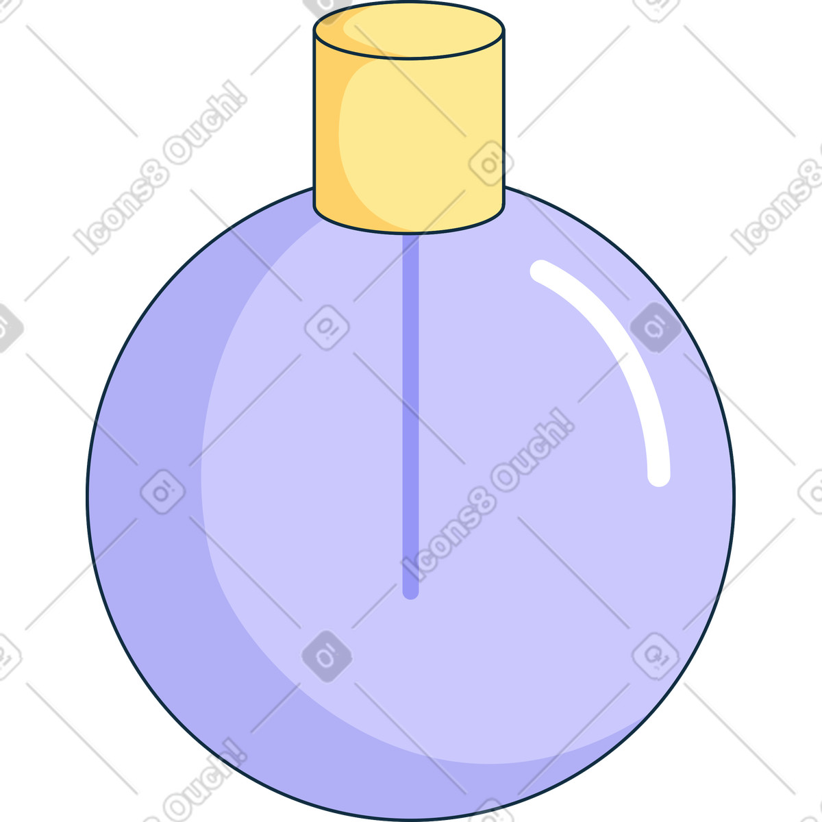 下载 Bubble gum 风格的 香水瓶 插画，支持 PNG、SVG 格式