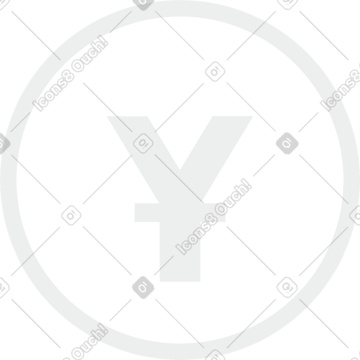 Yuan-Illustration im Clip-Stil als Download in PNG, SVG