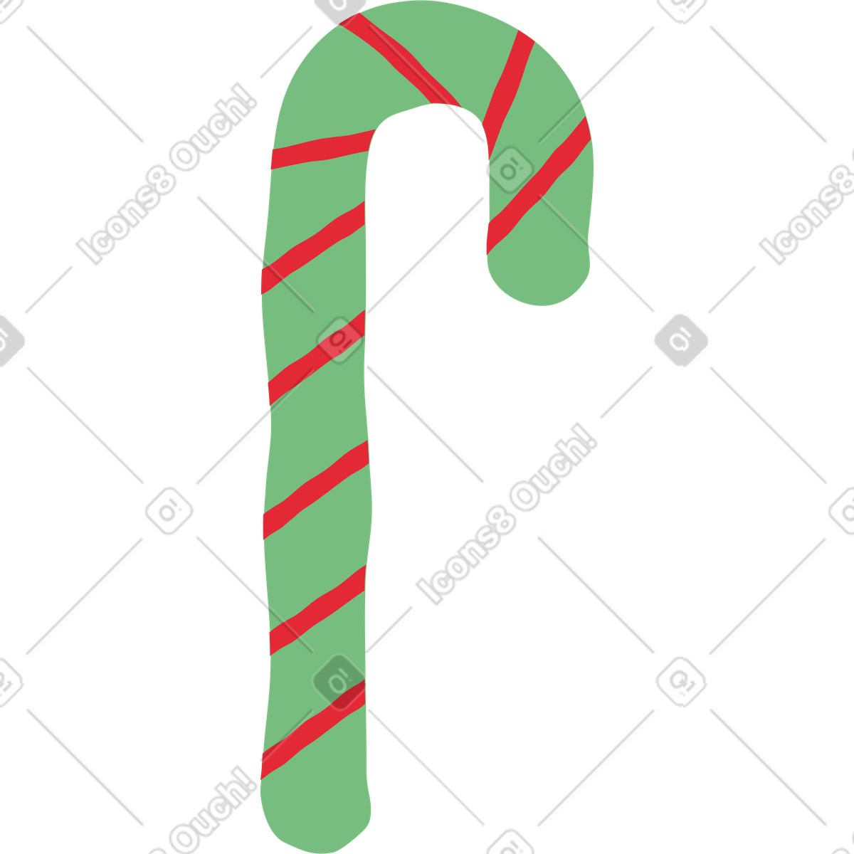 Ilustração de Bastão doces em no estilo Stripy para baixar em PNG, SVG