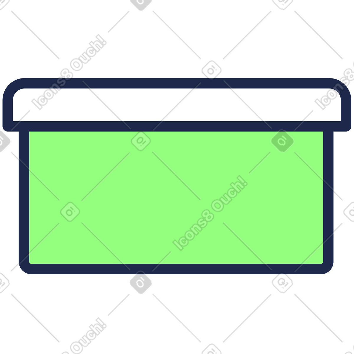 Ilustração de Caixa compras em no estilo Outline para baixar em PNG, SVG