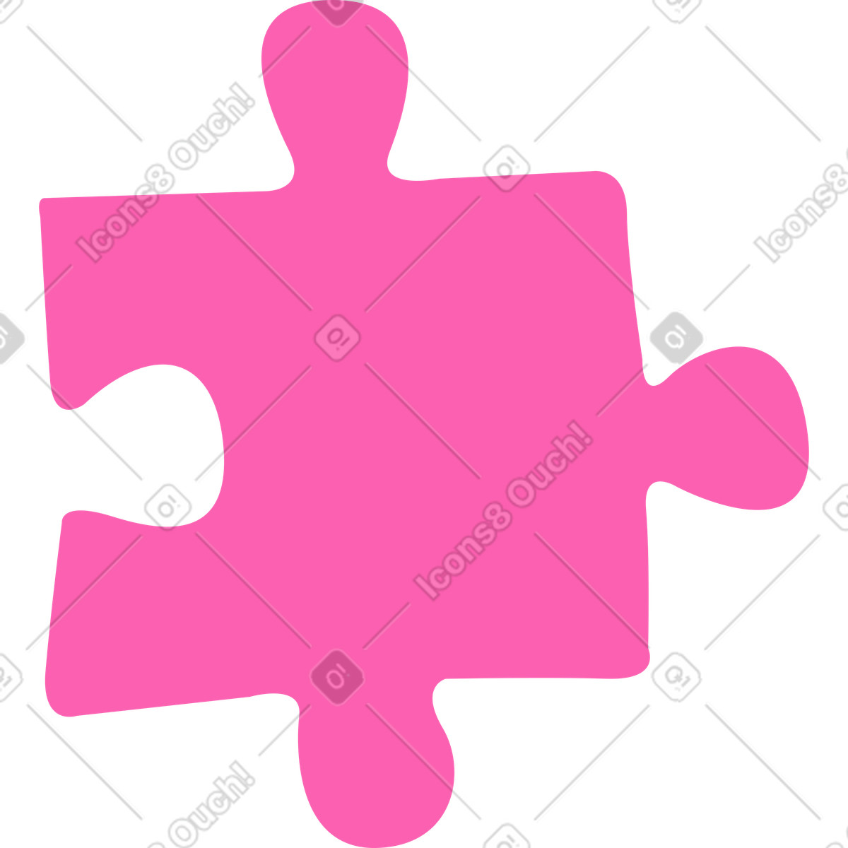 Ilustración Pieza de puzzle en estilo Whimsy a descargar en PNG y SVG