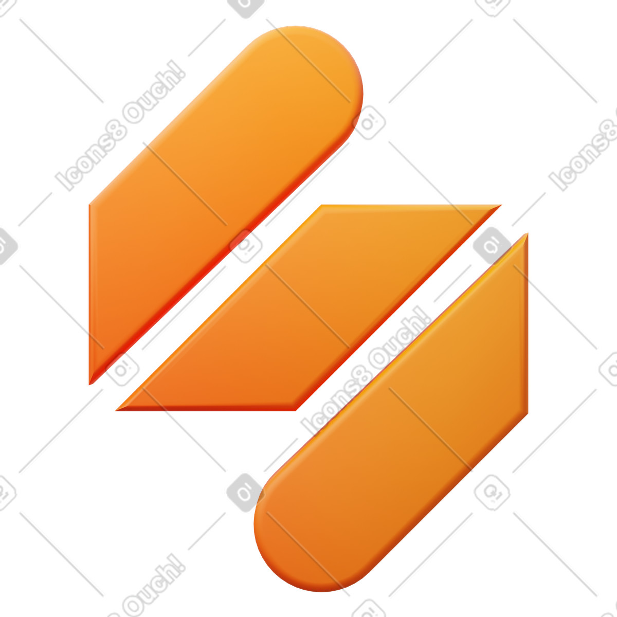Illustration Logo ia simplifié dans le style 3D Fluency à télécharger aux formats PNG, SVG