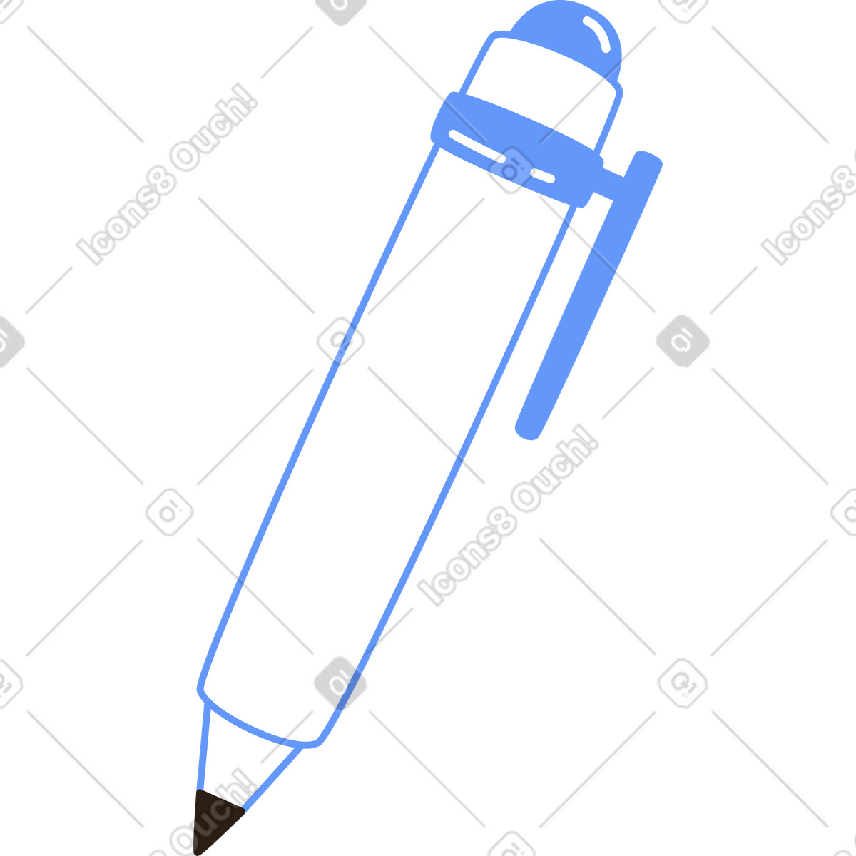Ilustração de Caneta em no estilo Plain para baixar em PNG, SVG