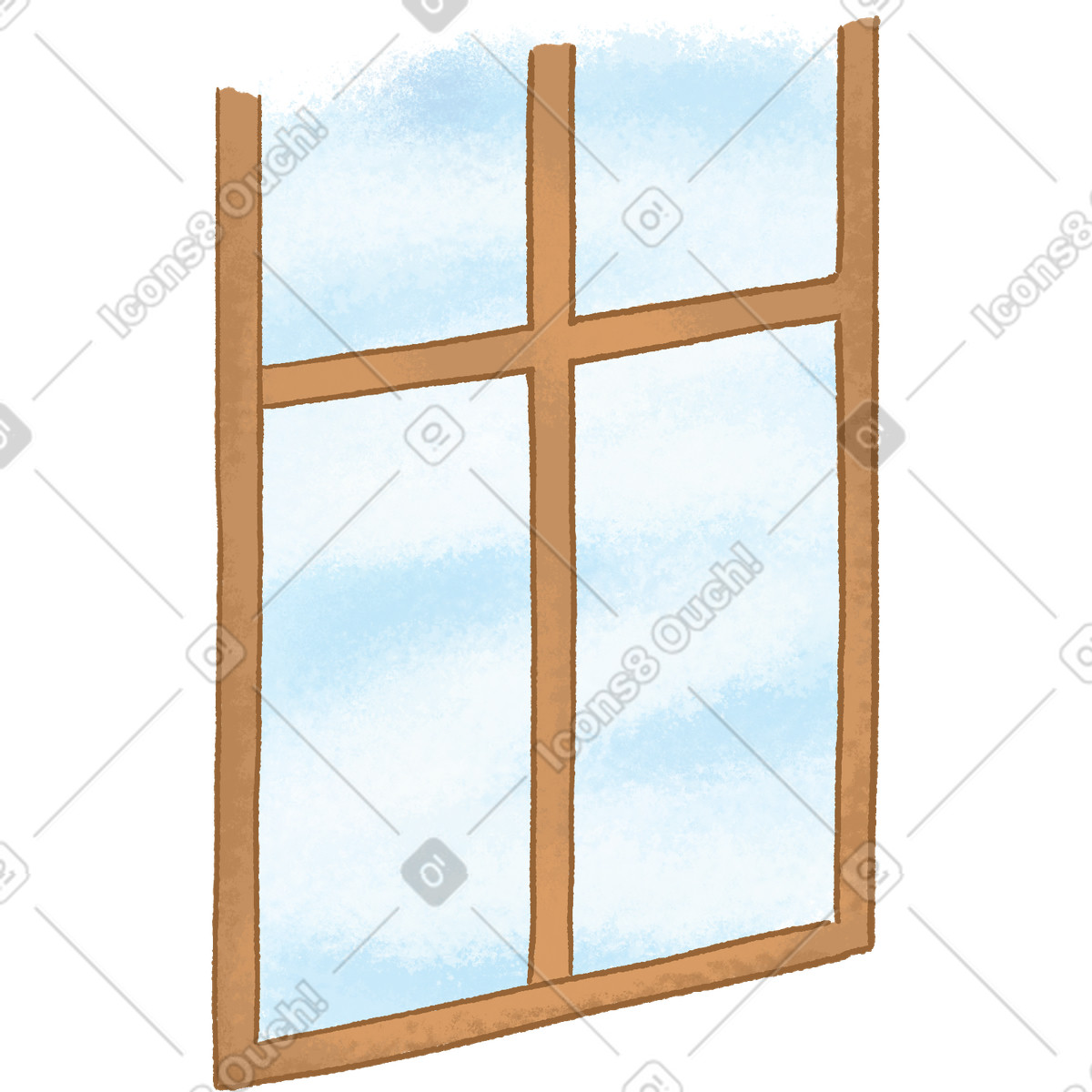 Window illustrazione in stile Hue scarica in PNG, SVG