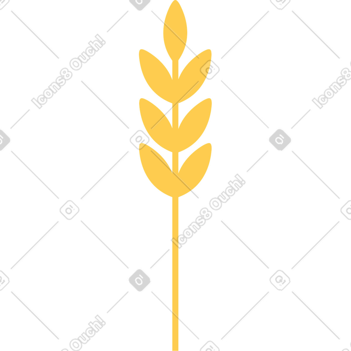 Pflanze-Illustration im Spot-Stil als Download in PNG, SVG