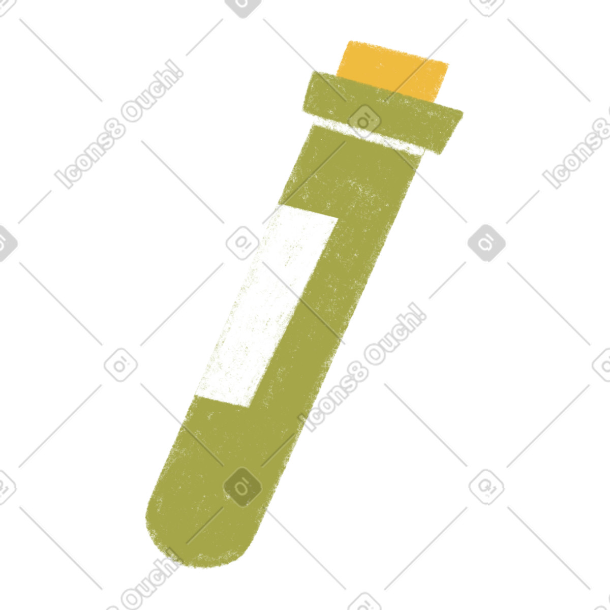 Ilustración Green test tube en estilo Tutti a descargar en PNG y SVG
