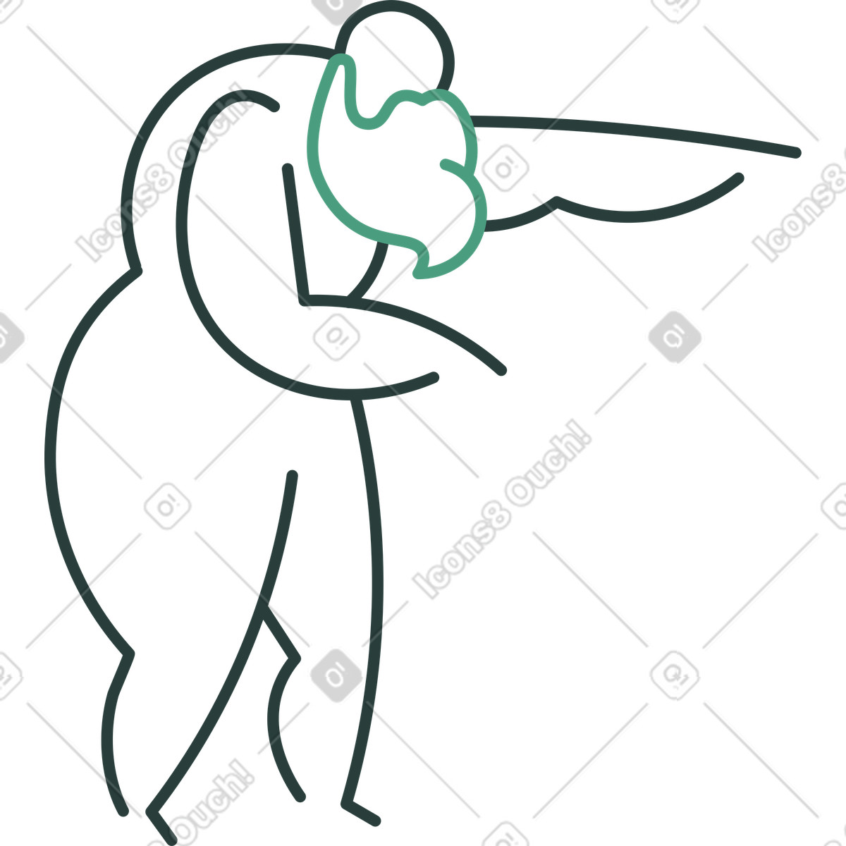 Illustration Points grand-père dans le style Macaroni à télécharger aux formats PNG, SVG