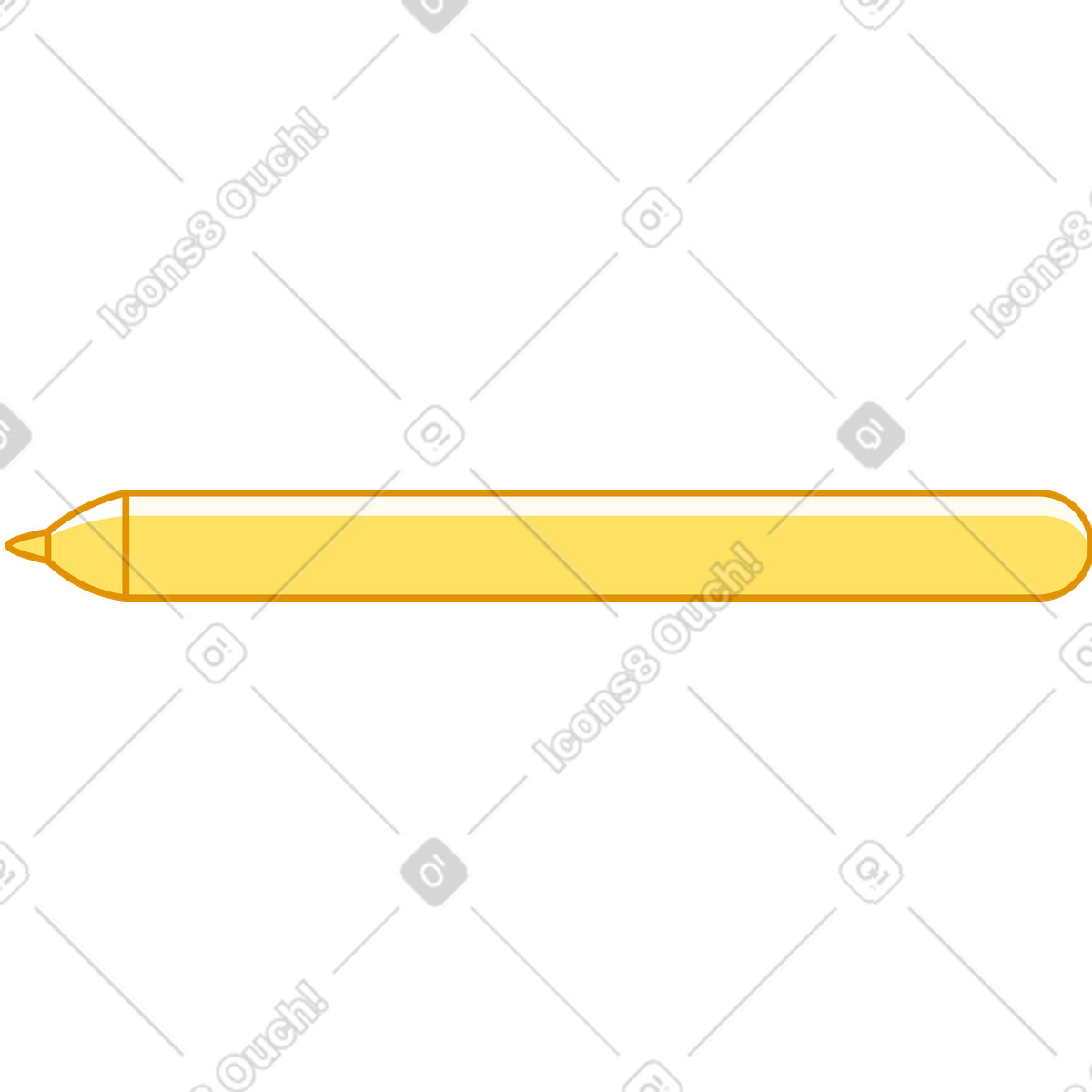 Ilustración Bolígrafo en estilo Rainbow a descargar en PNG y SVG