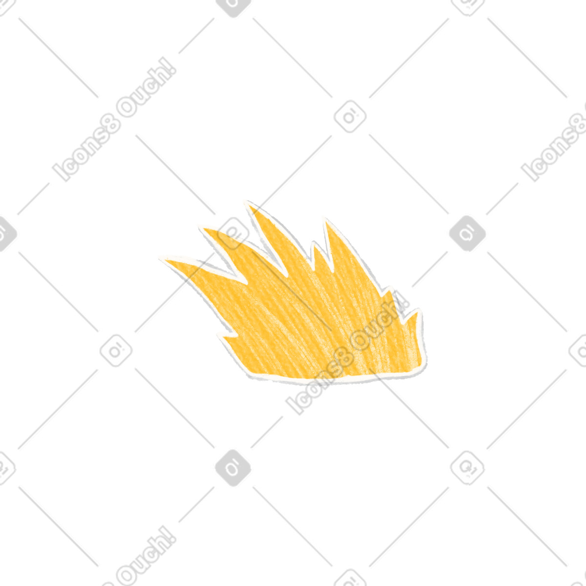 Illustration Yellow dry grass dans le style Crafty à télécharger aux formats PNG, SVG