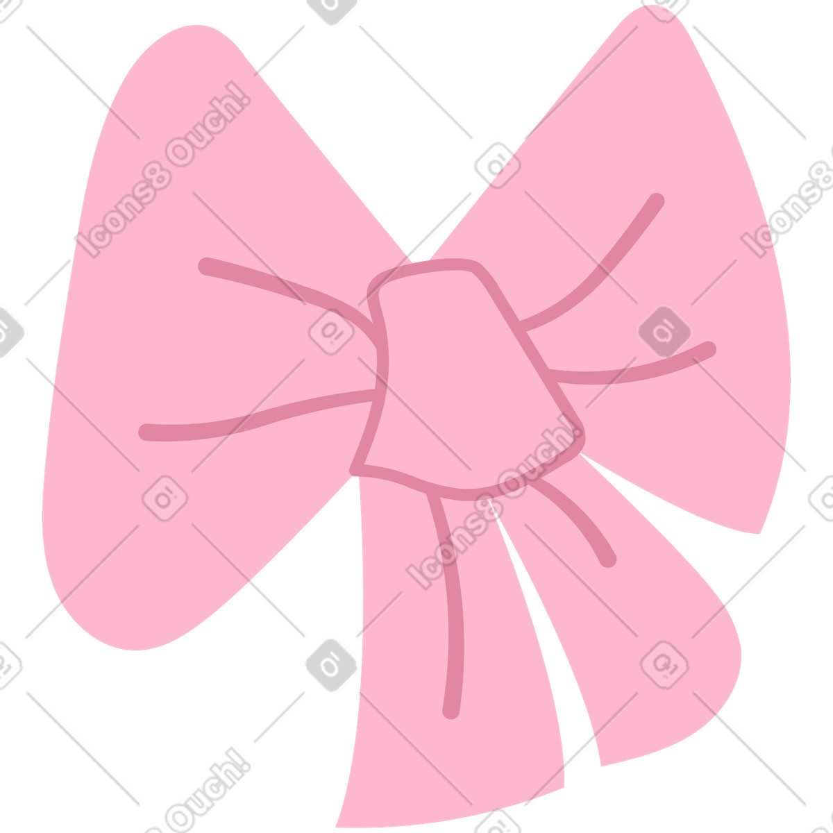 Arco rosa illustrazione in stile Woof scarica in PNG, SVG