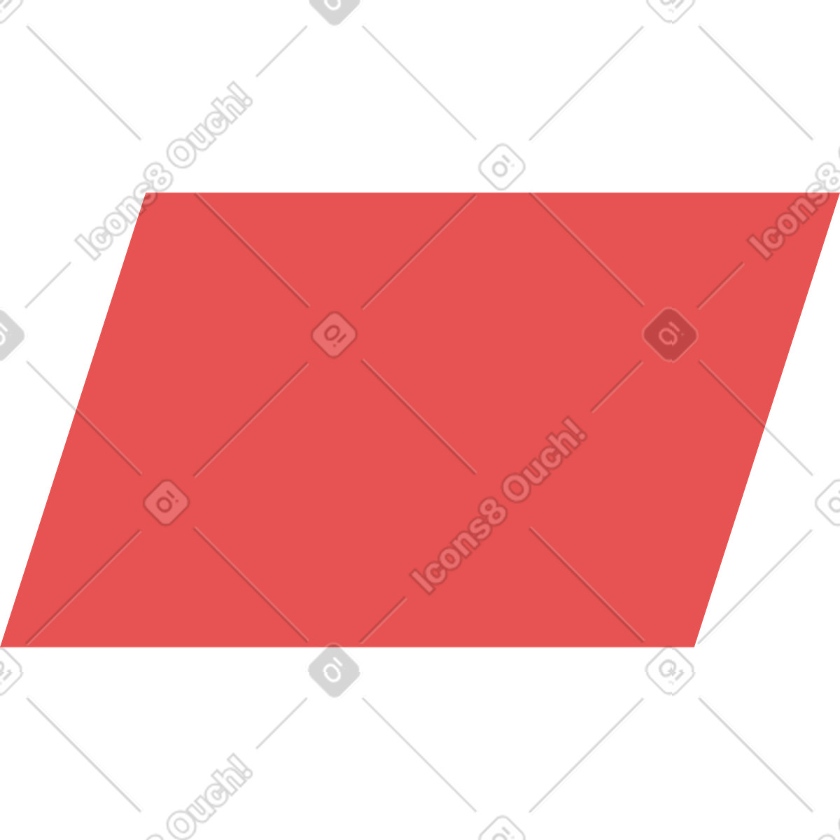 Ilustración Red parallelogram en estilo Pale a descargar en PNG y SVG
