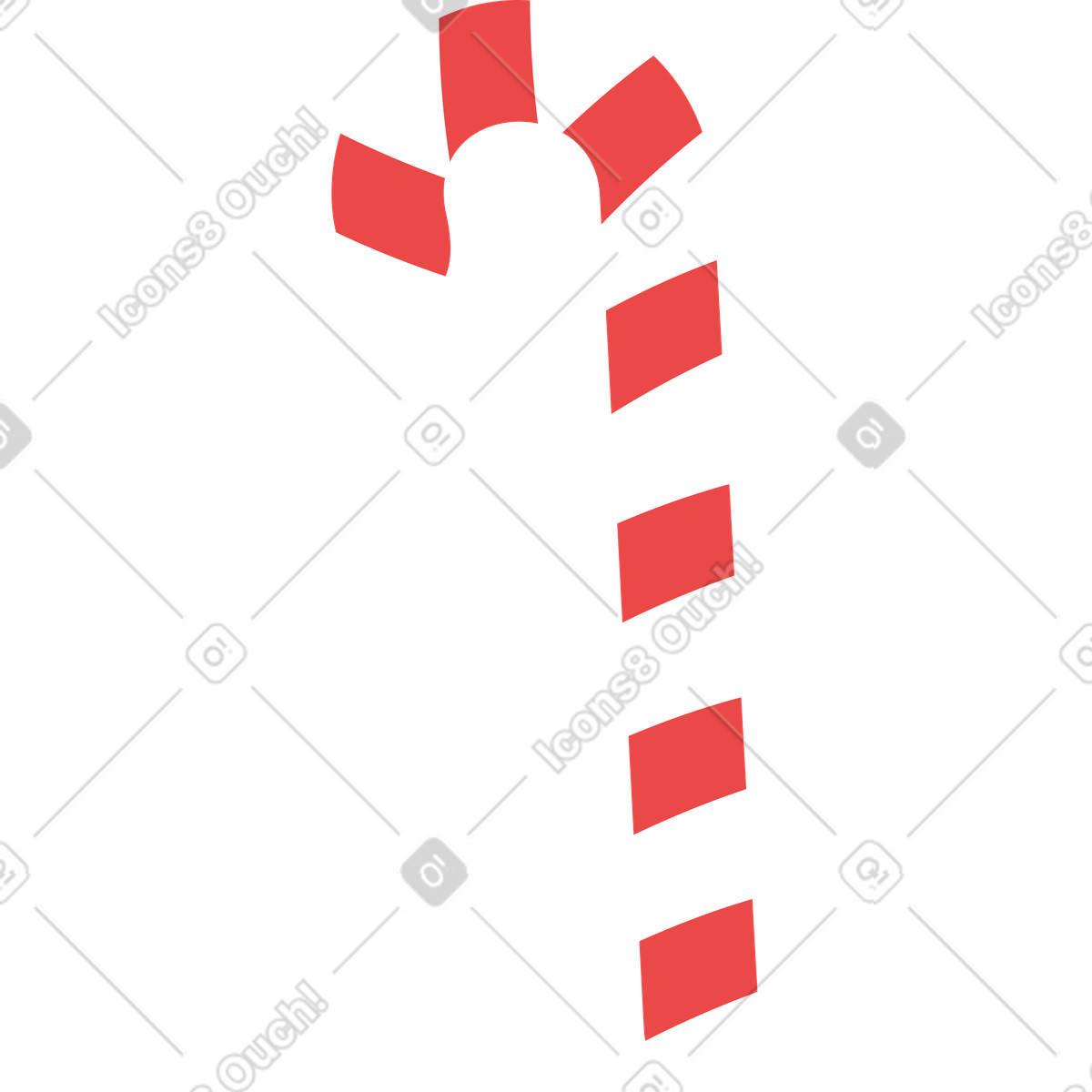 下载 Vivid 风格的 棒棒糖手杖 插画，支持 PNG、SVG 格式