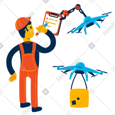Drone order completed PNG, SVG