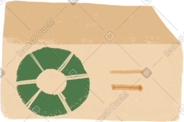 Medium cardboard box PNG, SVG