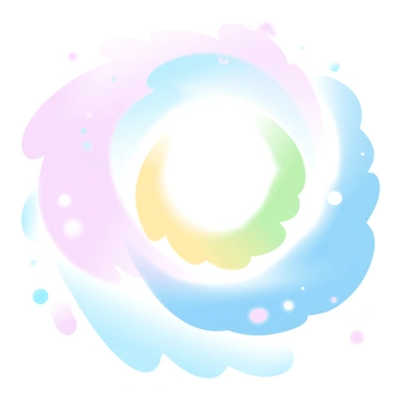 A swirling vortex of "vibrant colors" is in the center of the image, with shades of pink, blue, yellow, and green blending seamlessly into one another. The colors appear to be in motion, swirling around a central point. The background is filled with soft, gradient pastel colors that enhance the depth of the vortex. Flashes of light in various intensities can be seen throughout, adding a sense of dynamism to the scene.