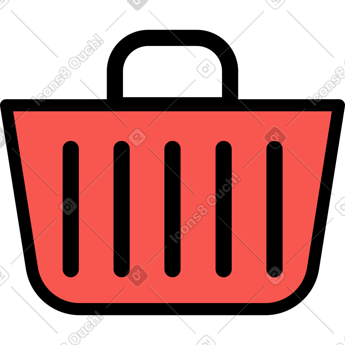 Cart store sign illustration in Surr style download in PNG, SVG