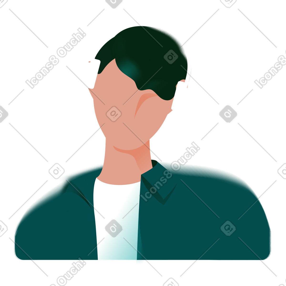 下载 Office 风格的 邪恶的化身 插画，支持 PNG、SVG 格式