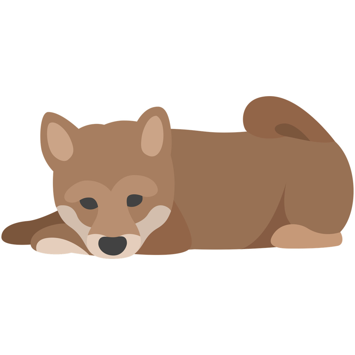 Ilustración Dog en estilo Fogg a descargar en PNG y SVG