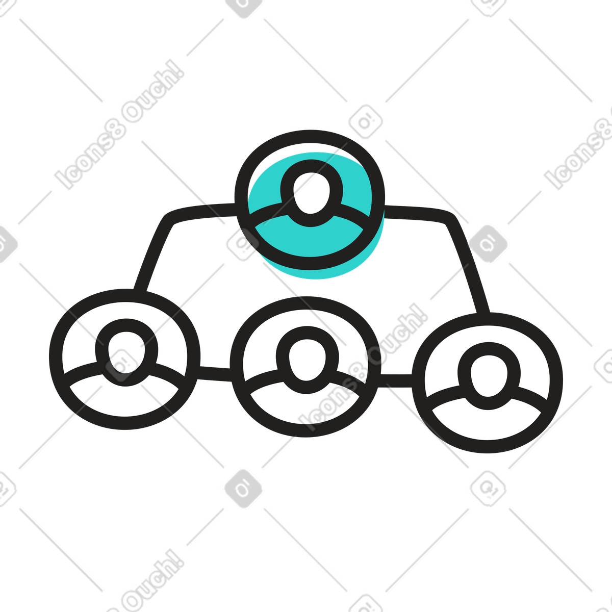 Kpi strategy diagram illustration in Little style download in PNG, SVG