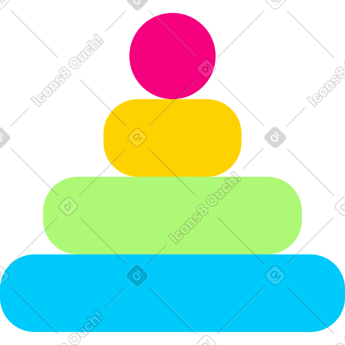 Costruttore di piramidi illustrazione in stile Giggle scarica in PNG, SVG