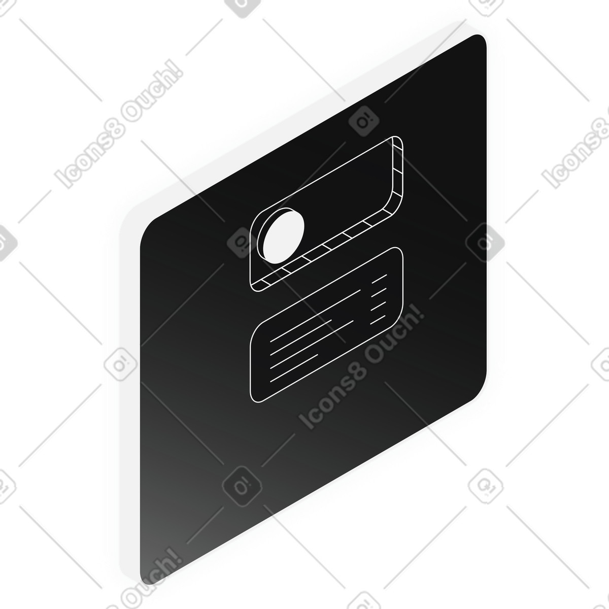 Ilustración Panel de interruptores en estilo Inverse a descargar en PNG y SVG