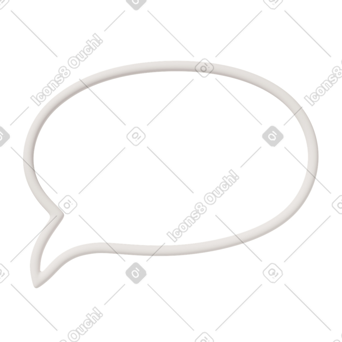 Linear bubble illustrazione in stile 3D Casual life scarica in PNG, SVG
