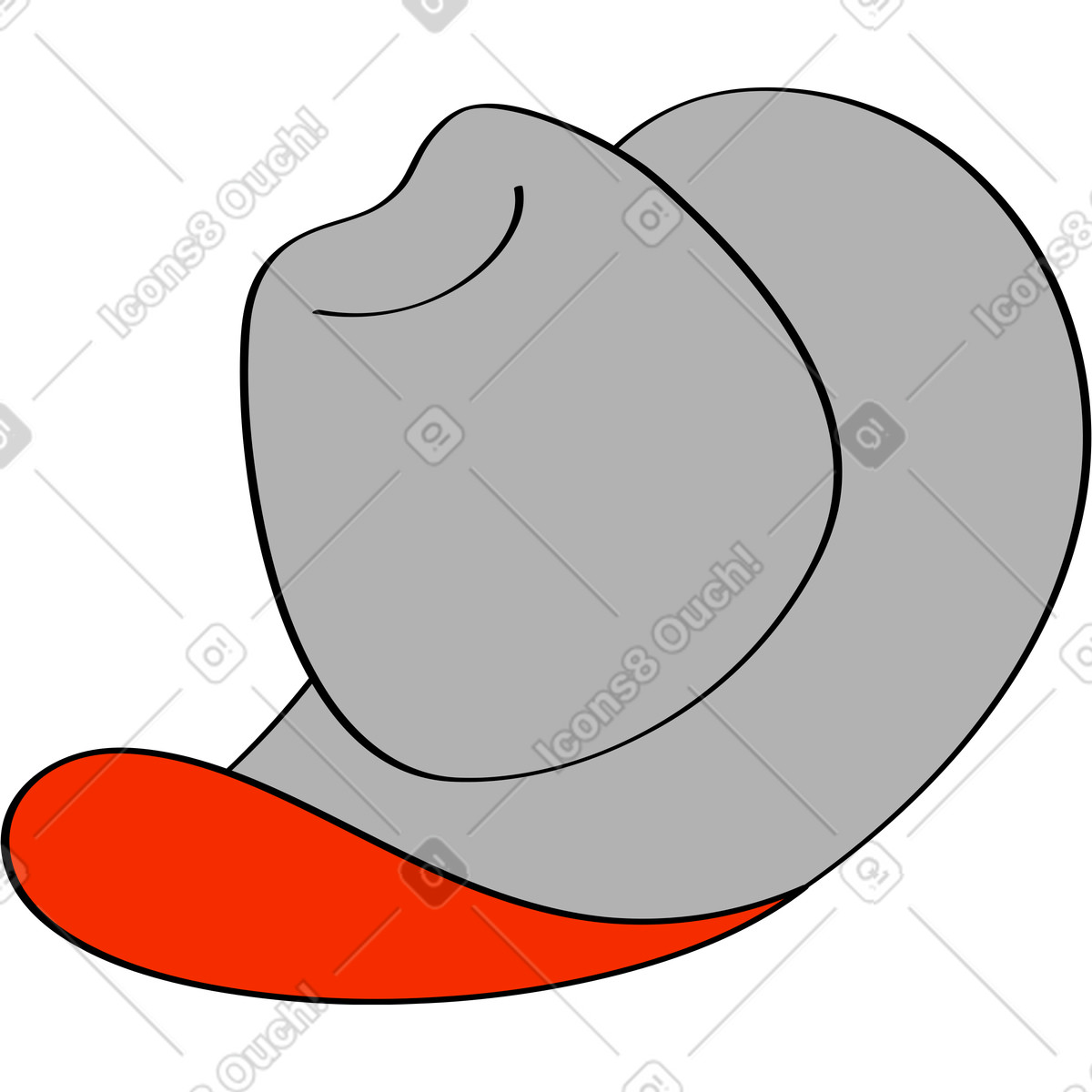 Illustration Chapeau de cowboy dans le style Looney à télécharger aux formats PNG, SVG