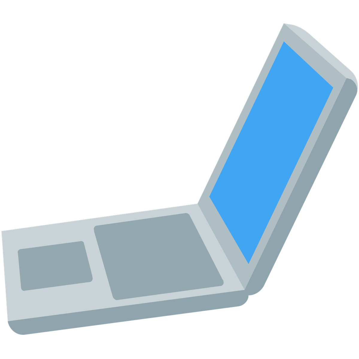 Laptop illustration in Fogg style download in PNG, SVG