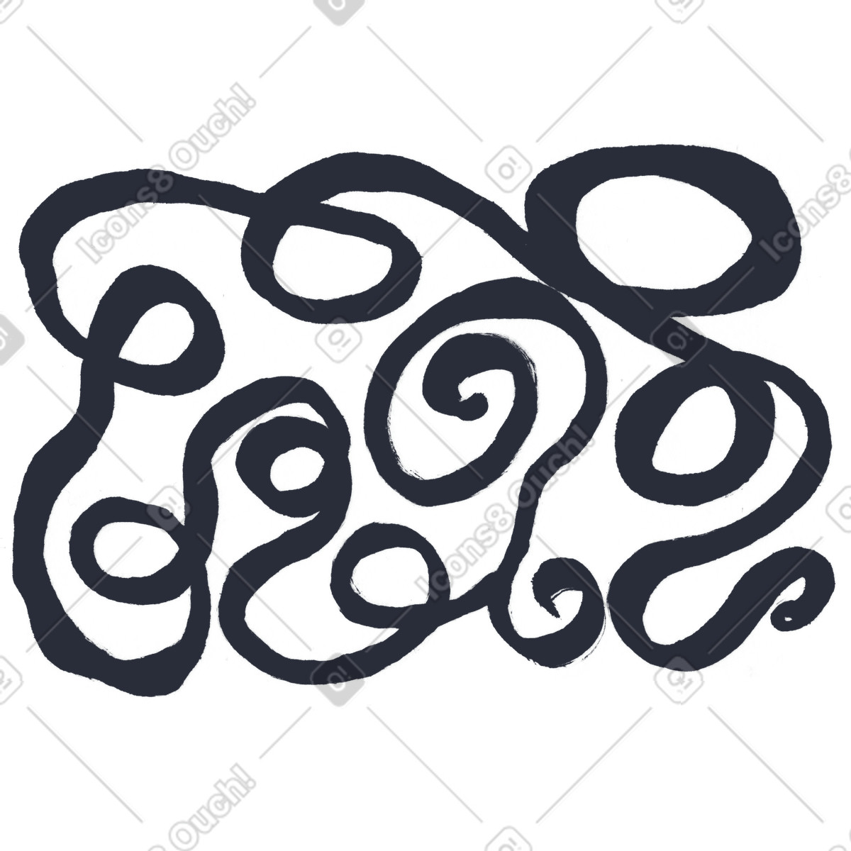 Individuare illustrazione in stile Inky scarica in PNG, SVG