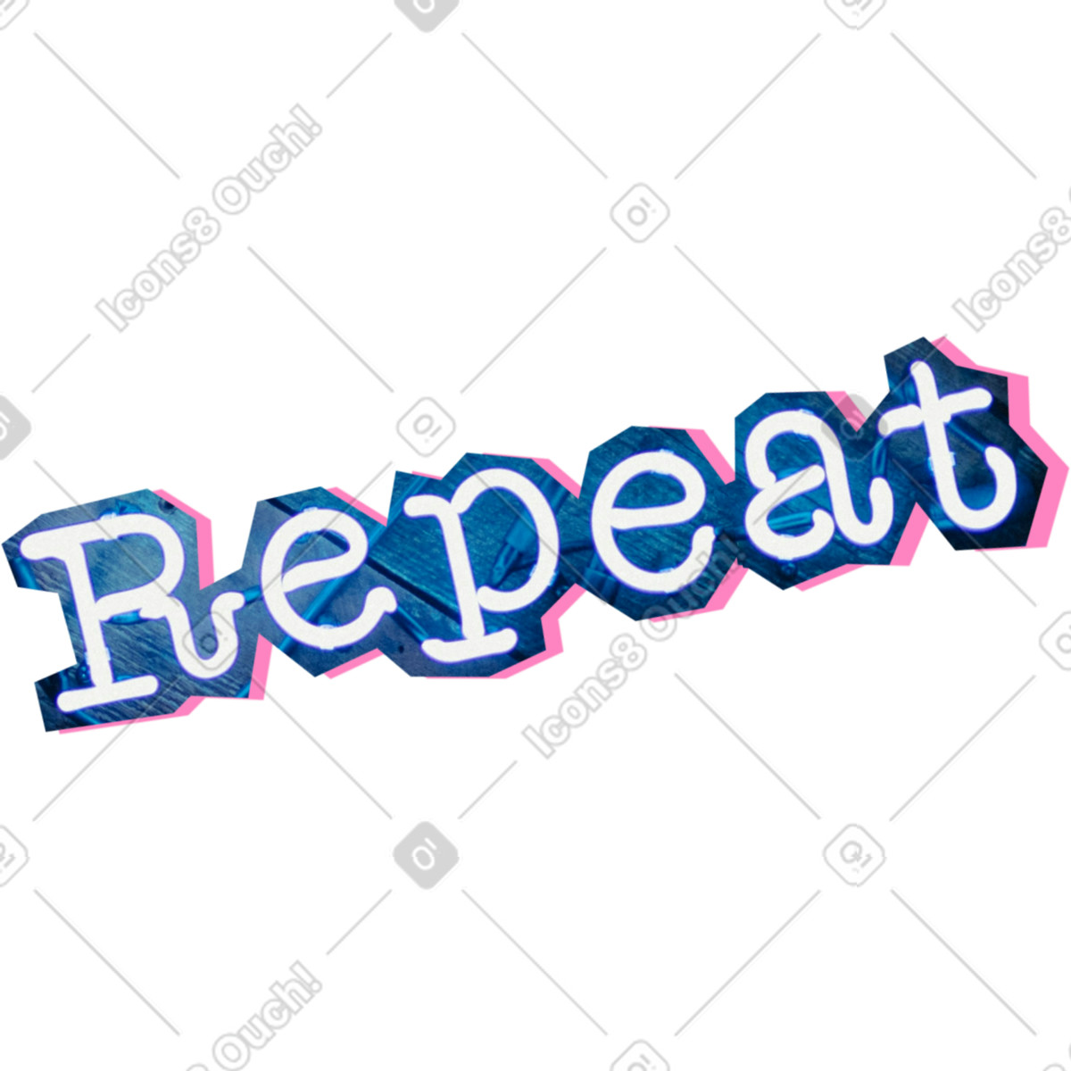 下载 Paper Cut 风格的 Repeat 插画，支持 PNG、SVG 格式