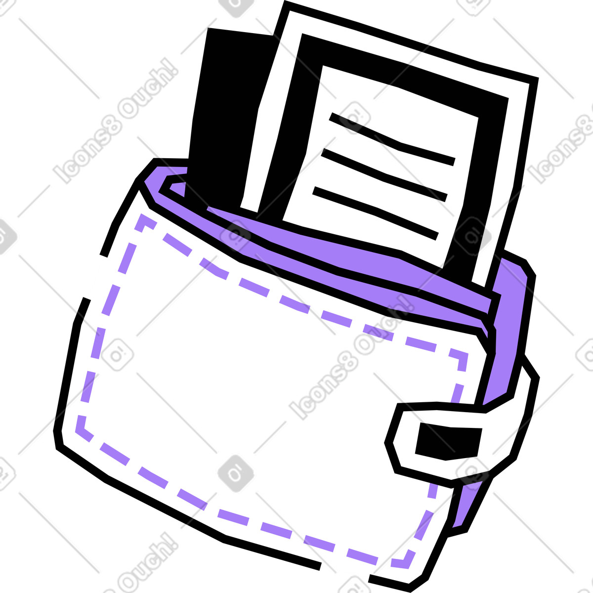 Amethyst 스타일의 Wallet 일러스트레이션 PNG, SVG 다운로드