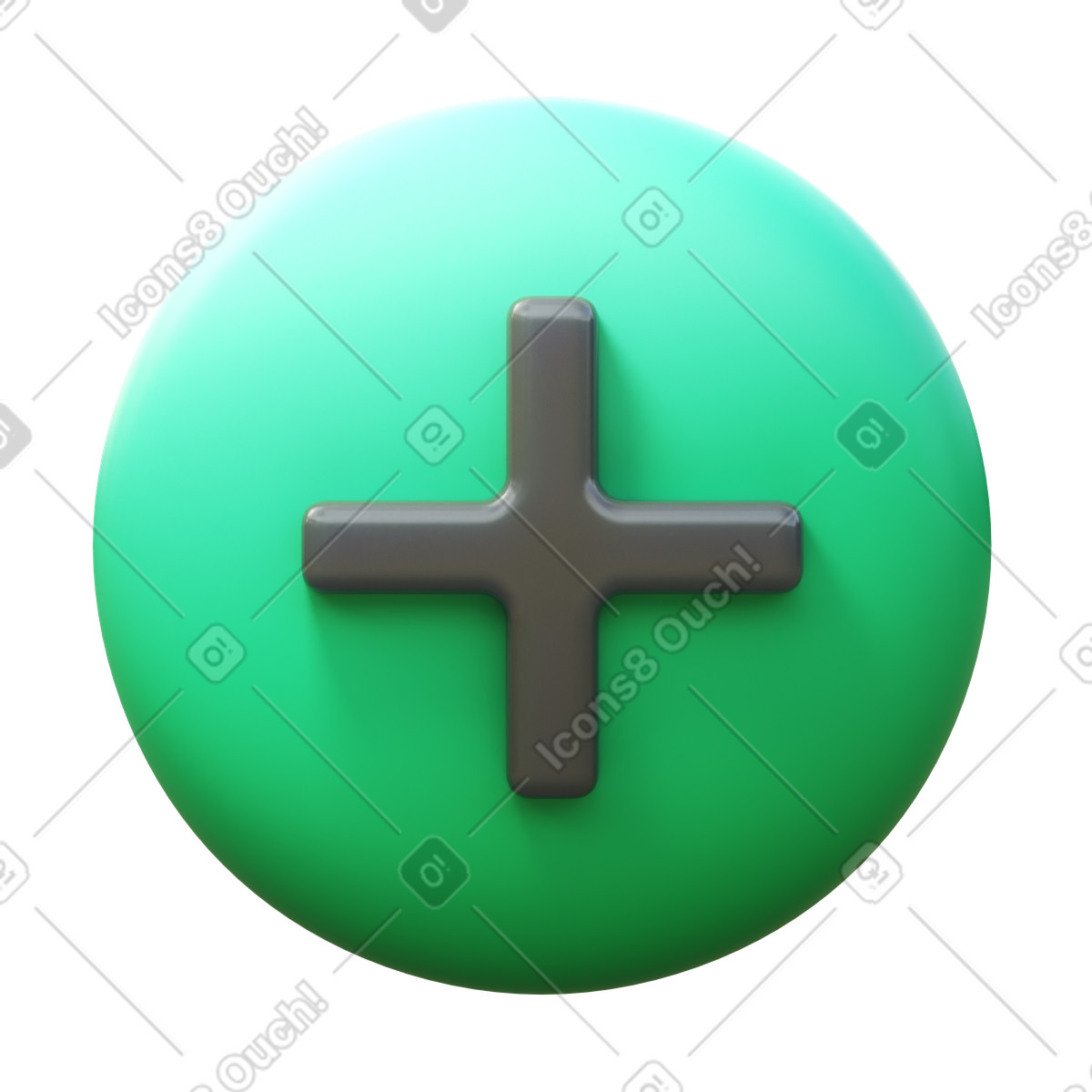 Plus illustrazione in stile 3D Fluency scarica in PNG, SVG
