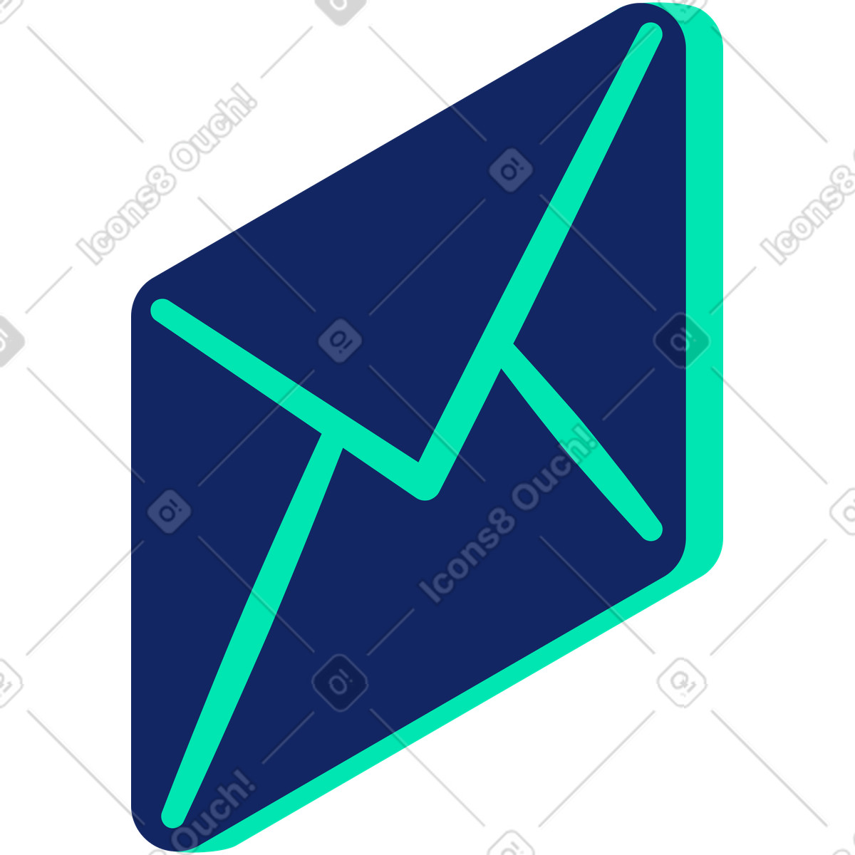 Ilustração de Envelope em no estilo Cyborg para baixar em PNG, SVG