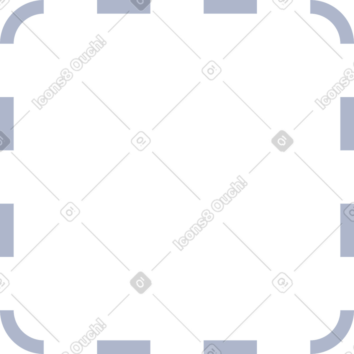 Dotted frame illustration in System style download in PNG, SVG
