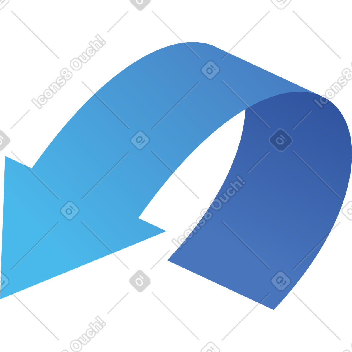 Arrow illustration in PNG, SVG